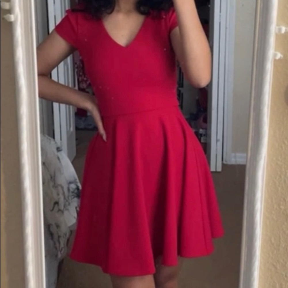Red dress